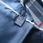 Burberry blue and white pure silk scarf, view 6