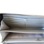 Coach pale yellow patent leather full zip long wallet, view 14