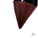 Salvatore Ferragamo maroon leather clutch bag, view 10