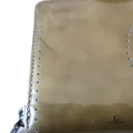 Coach pale yellow patent leather full zip long wallet, view 18