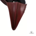 Salvatore Ferragamo maroon leather clutch bag, view 11