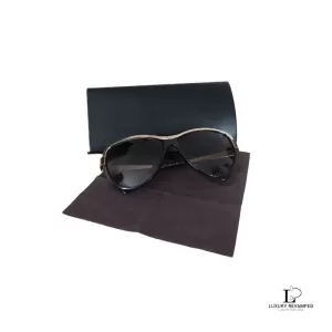 Pre-loved Fendi FS 5331 Havana gold, black and tortoiseshell sunglasses, unused, front view – secondhand designer, NZ