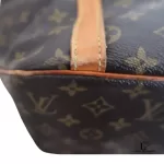 Louis Vuitton Monogram Sac Shopping tote bag with vachetta handles, view 22