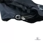 Prada ruffle bauletto black Tessuto nylon and leather bag, view 12