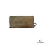 Coach pale yellow patent leather full zip long wallet, view 2