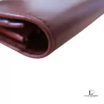 Salvatore Ferragamo maroon leather clutch bag, view 12