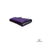 Prada Portachiavi 6 Ganci malva Tessuto and enamel leather key holder, view 7