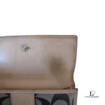 Coach brown monogram canvas medium wallet, view 17