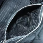 Prada ruffle bauletto black Tessuto nylon and leather bag, view 18