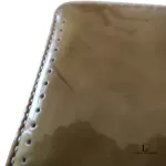 Coach pale yellow patent leather full zip long wallet, view 19