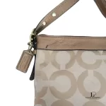 Coach brown and bronze monogram canvas crossbody bag, view 19