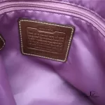 Coach brown and bronze monogram canvas crossbody bag, view 23