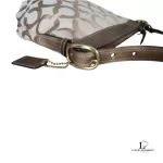 Coach brown and bronze monogram canvas crossbody bag, view 7