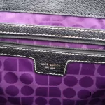 Kate Spade structured Black leather handbag, view 24