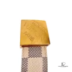 Louis Vuitton Saint Tulle Carré Damier Azur belt, model M9678, size 80, view 14