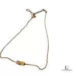 Christian Dior CD cube pendant gold-tone necklace, view 3