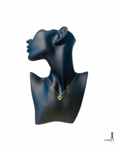 CHRISTIAN DIOR 'CD' Heart Top Necklace