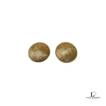 Christian Dior chunky patterned gold-tone clip-on earrings, view 2