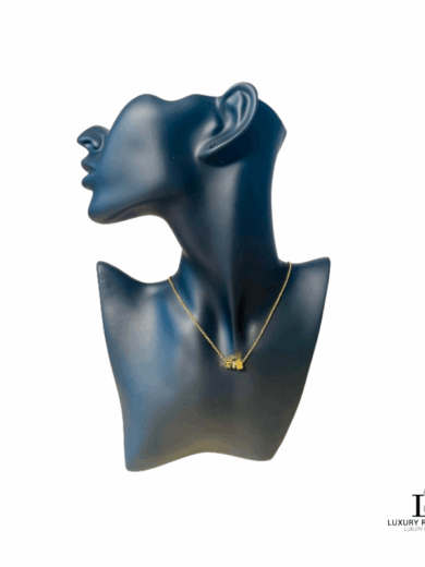 CHRISTIAN DIOR 'CD' Cube Necklace