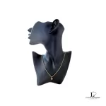 Pre-loved Nina Ricci NR teardrop gold-tone Swarovski necklace, front view – secondhand designer, NZ