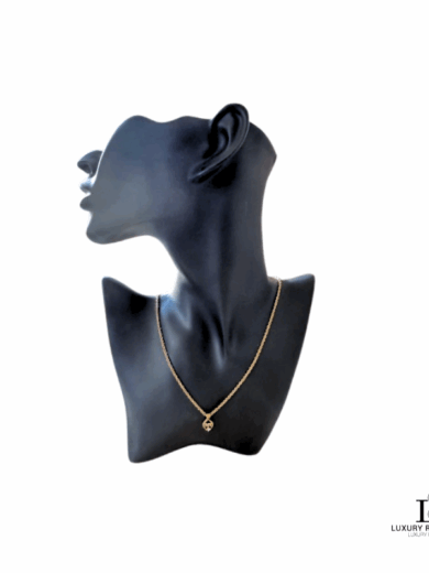 NINA RICCI 'NR' Teardrop Swarovski Necklace
