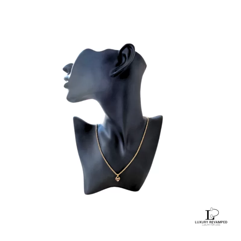 NINA RICCI 'NR' Teardrop Swarovski Necklace