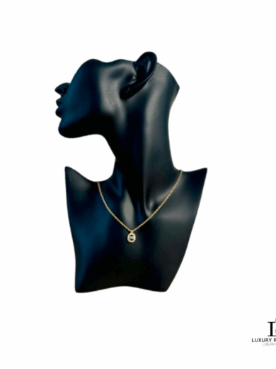 NINA RICCI 'NR' Round Swarovski Necklace