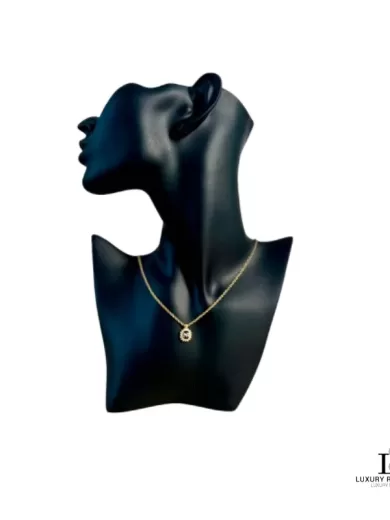 NINA RICCI 'NR' Round Swarovski Necklace