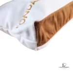Louis Vuitton Fondation Museum Paris exclusive limited white and brown canvas tote bag, view 4
