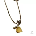 Mario Valentino gold-tone heart Swarovski necklace, view 6