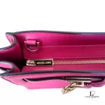 Michael Kors Hamilton Traveller fuchsia pink leather crossbody bag, view 21
