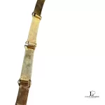 vintage Gucci blue and cream metal dress belt, size 80, view 9