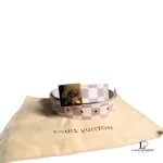 Louis Vuitton Saint Tulle Carré Damier Azur belt, model M9678, size 80, view 13