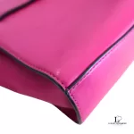 Michael Kors Hamilton Traveller fuchsia pink leather crossbody bag, view 11