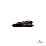 Balenciaga tri-colour black, cream and tan leather clutch bag organiser, view 5