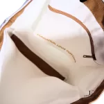 Louis Vuitton Fondation Museum Paris exclusive limited white and brown canvas tote bag, view 10