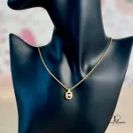 Nina Ricci NR round gold-tone Swarovski necklace, view 7
