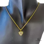 Mario Valentino gold-tone heart Swarovski necklace, view 13