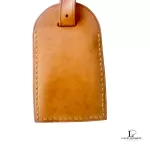 Louis Vuitton Vachetta leather luggage tag with gold-tone hardware, view 6