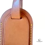 Louis Vuitton Vachetta leather luggage tag with gold-tone hardware, view 5