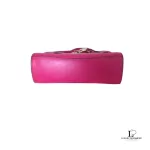 Michael Kors Hamilton Traveller fuchsia pink leather crossbody bag, view 3