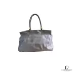 Marc by Marc Jacobs taupe large leather career bag, view 2