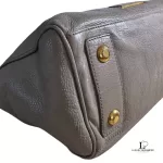 Marc by Marc Jacobs taupe large leather career bag, view 7