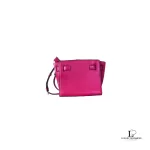 Michael Kors Hamilton Traveller fuchsia pink leather crossbody bag, view 4
