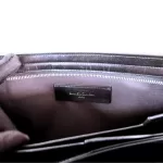 Balenciaga tri-colour black, cream and tan leather clutch bag organiser, view 22