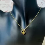 Christian Dior CD heart pendant gold-tone necklace, view 10
