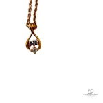 Nina Ricci NR teardrop gold-tone Swarovski necklace, view 3