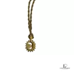 Nina Ricci NR round gold-tone Swarovski necklace, view 2