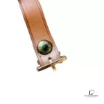 Louis Vuitton Vachetta leather luggage tag with gold-tone hardware, view 9