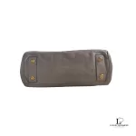 Marc by Marc Jacobs taupe large leather career bag, view 3